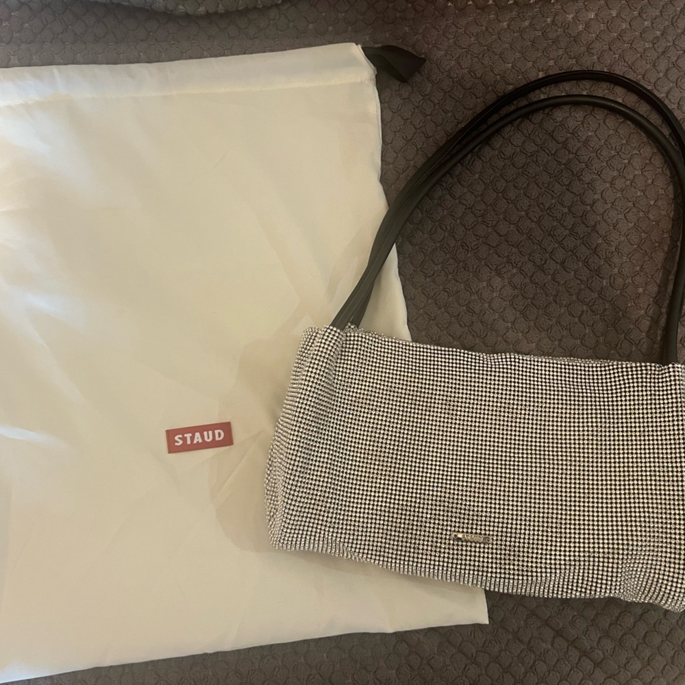 NWT STAUD Monochrome Checkered Bag